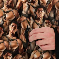Мужская зимняя куртка 3D Gachimuchi Van Darkholme - фото 6
