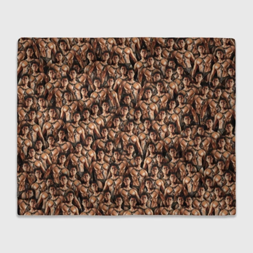 Плед 3D с принтом Gachimuchi Van Darkholme, вид спереди #2