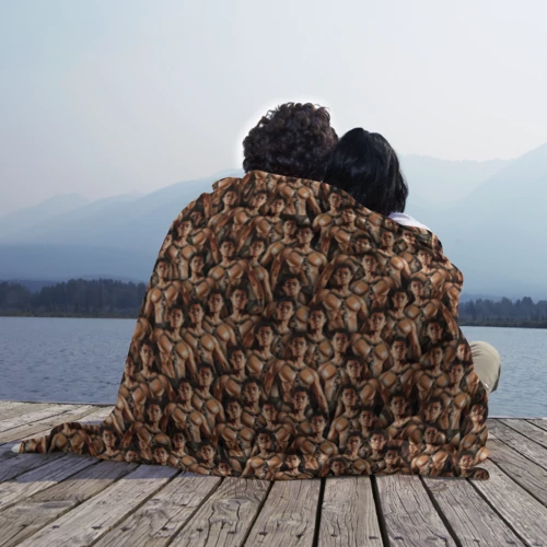 Плед 3D с принтом Gachimuchi Van Darkholme, вид сбоку #3