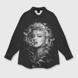 Женская рубашка oversize 3D Мэрилин