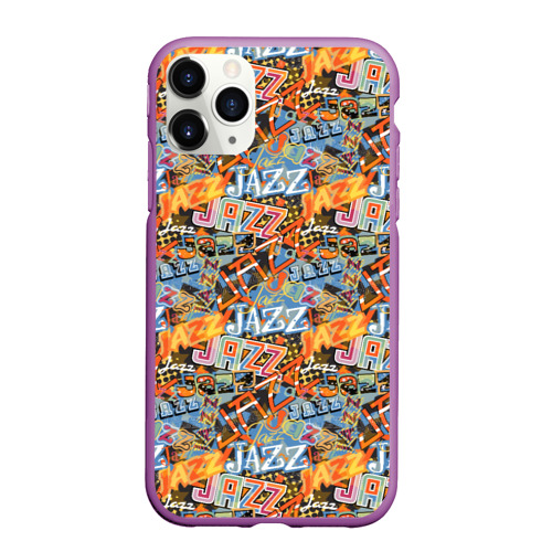 Чехол для iPhone 11 Pro Max матовый Jazz, цвет фиолетовый