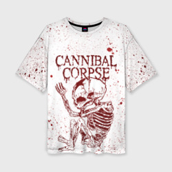 Женская футболка oversize 3D Cannibal Corpse