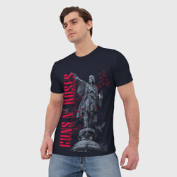 Мужская футболка 3D Guns-n-roses - фото 2