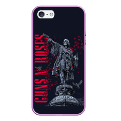 Чехол для iPhone 5/5S матовый Guns-n-roses