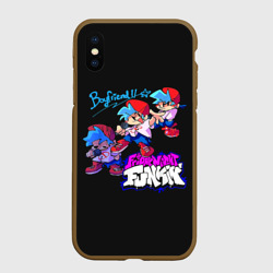 Чехол для iPhone XS Max матовый Friday Night Funkin