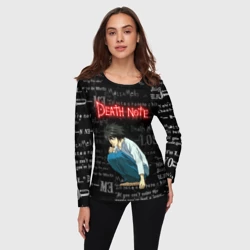 Женский лонгслив 3D Тетрадь смерти - фото 2