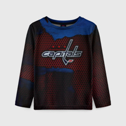 Детский лонгслив 3D Washington Capitals