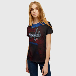 Женская футболка 3D Washington Capitals - фото 2