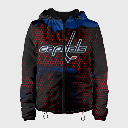 Женская куртка 3D Washington Capitals, цвет черный