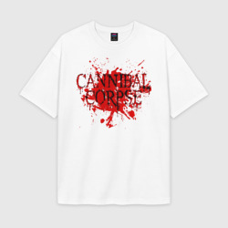 Мужская футболка Oversize хлопок texturе Cannibal Corpse