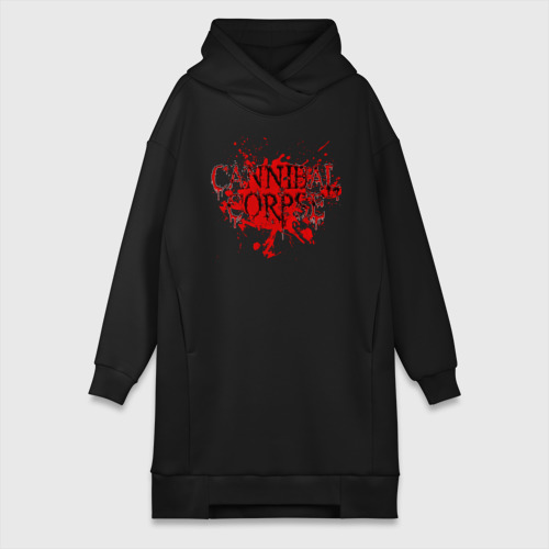 Платье-худи хлопок Cannibal Corpse, цвет черный