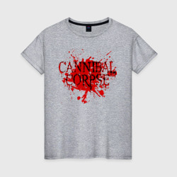 Женская футболка хлопок Cannibal Corpse