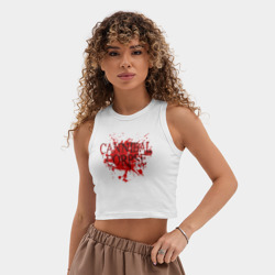 Женская укороченная майка-топ хлопок Cannibal Corpse - фото 2