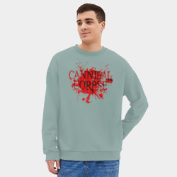 Мужской свитшот oversize без начеса хлопок Cannibal Corpse - фото 2