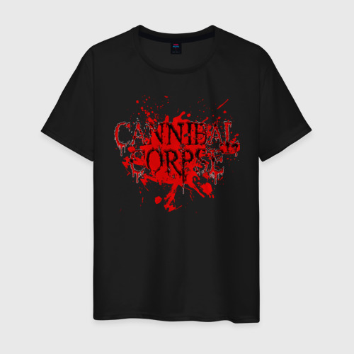 Мужская футболка хлопок Cannibal Corpse, цвет черный