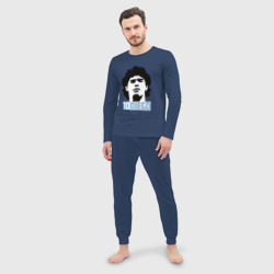 Мужская пижама с лонгсливом хлопок Марадона - фото 2
