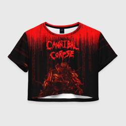 Женская футболка Crop-top 3D Cannibal Corpse