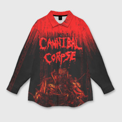 Женская рубашка oversize 3D Cannibal Corpse