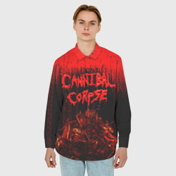 Мужская рубашка oversize 3D Cannibal Corpse - фото 2