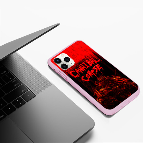 Чехол для iPhone 11 Pro Max матовый Cannibal Corpse, цвет розовый - фото 5