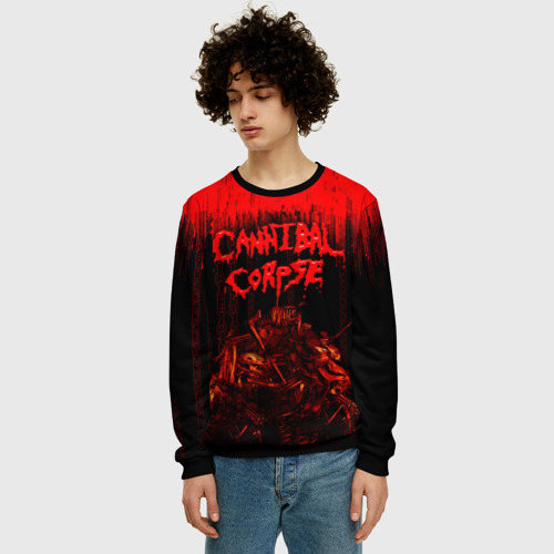 Мужской свитшот 3D Cannibal Corpse, цвет черный - фото 3