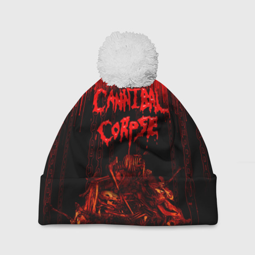 Шапка 3D c помпоном Cannibal Corpse, цвет 3D печать