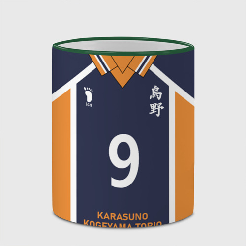 Кружка с полной запечаткой Karasuno 9 форма Карасуно, цвет Кант зеленый - фото 4