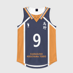 Мужская спортивная майка 3D Karasuno 9 форма Карасуно