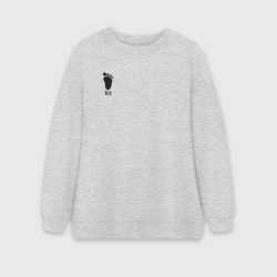 Женский свитшот oversize без начеса хлопок ICS Haikyuu!! волейбол!!