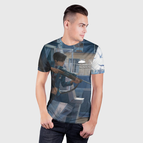 Мужская футболка 3D Slim Пятый снайпер, цвет 3D печать - фото 3