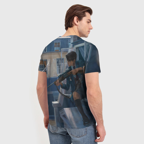 Мужская футболка 3D Пятый снайпер, цвет 3D печать - фото 4