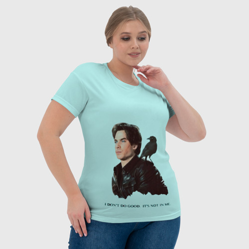 Женская футболка 3D Дневники вампира,, цвет 3D печать - фото 6