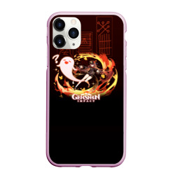 Чехол для iPhone 11 Pro Max матовый Genshin Impact - Hu Tao