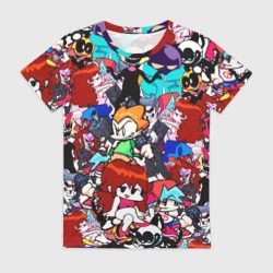 Женская футболка 3D Friday night Funkin