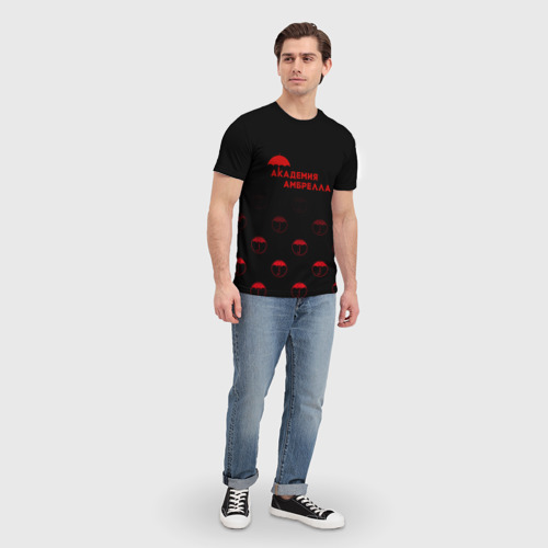 Мужская футболка 3D Академия Амбрелла, цвет 3D печать - фото 5
