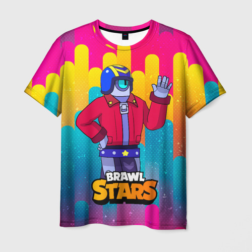 Мужская футболка 3D с принтом STU    Brawl Stars, вид спереди #2