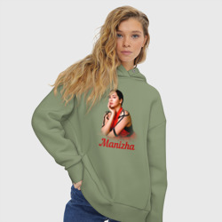 Женское худи Oversize хлопок Манижа  певица - фото 2