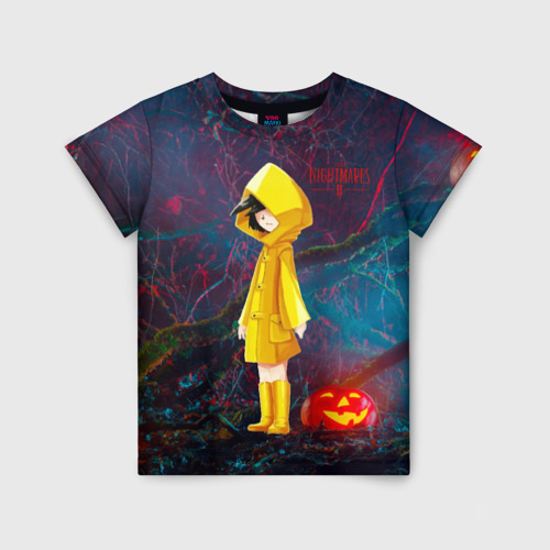 Детская футболка 3D с принтом Little   nightmares    2, вид спереди #2