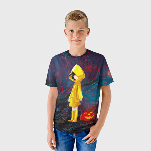Детская футболка 3D с принтом Little   nightmares    2, фото на моделе #1