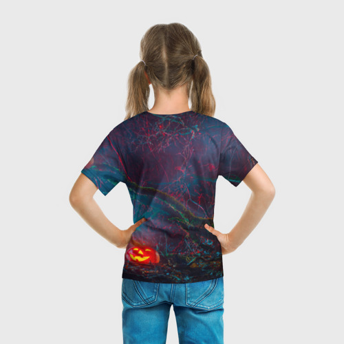 Детская футболка 3D с принтом Little   nightmares    2, вид сзади #2
