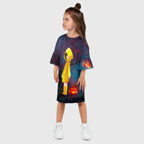 Детское платье 3D с принтом Little   nightmares    2, фото на моделе #1