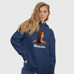 Женское худи Oversize хлопок Манижа    певица - фото 2