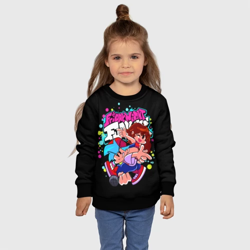 Детский свитшот 3D с принтом Friday Night Funkin, фото #4