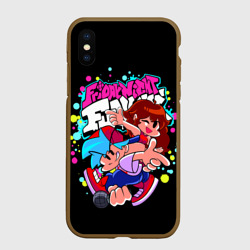 Чехол для iPhone XS Max матовый Friday Night Funkin