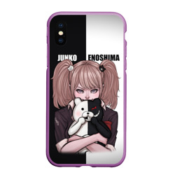 Чехол для iPhone XS Max матовый Monokuma Junko