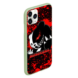 Чехол для iPhone 11 Pro матовый Monokuma Монокума blood - фото 2