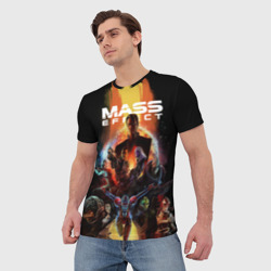 Мужская футболка 3D Mass Effect - фото 2