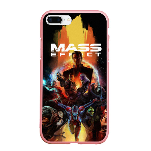 Чехол для iPhone 7Plus/8 Plus матовый Mass Effect, цвет баблгам