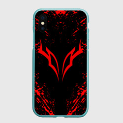Чехол для iPhone XS Max матовый Берсерк черно-красный