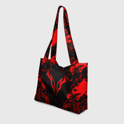Пляжная сумка 3D Берсерк черно-красный - фото 2